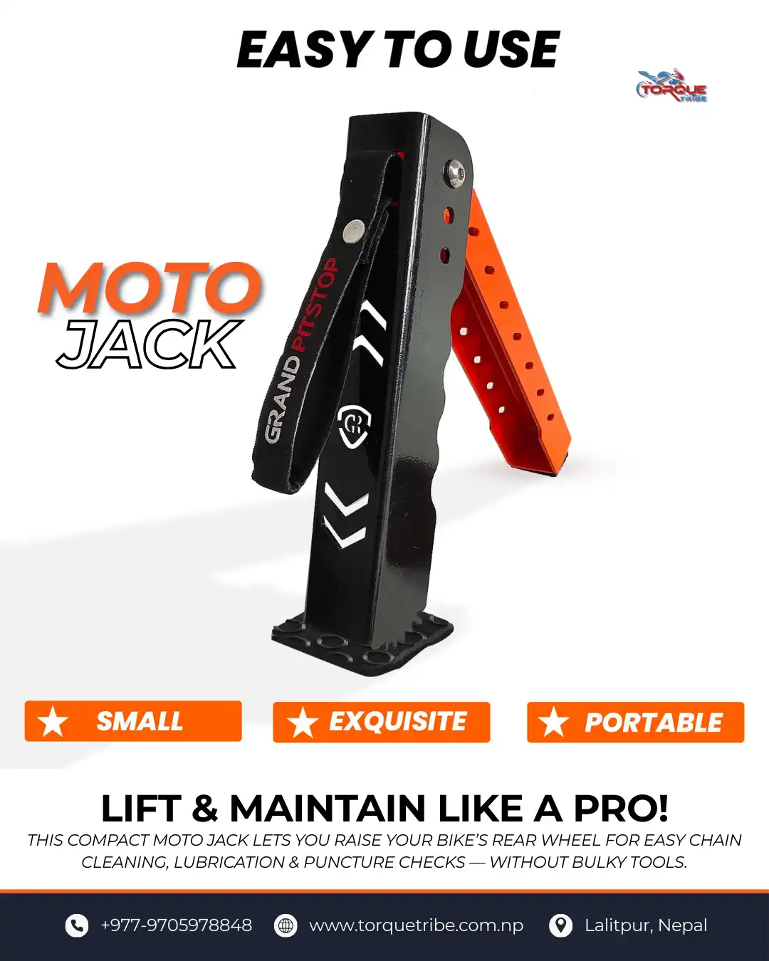 Product image of Grand PitStop Universal Moto Jack | Bike Weight Up to 220KG