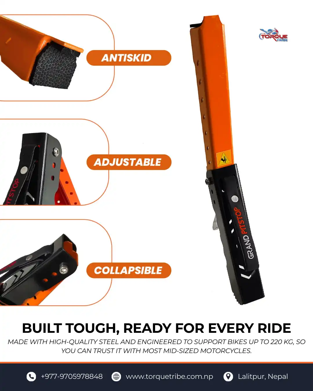 Product image of Grand PitStop Universal Moto Jack | Bike Weight Up to 220KG