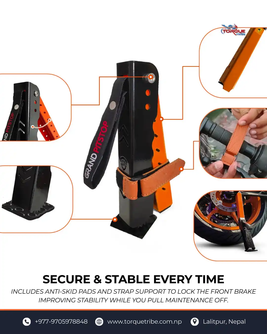 Product image of Grand PitStop Universal Moto Jack | Bike Weight Up to 220KG