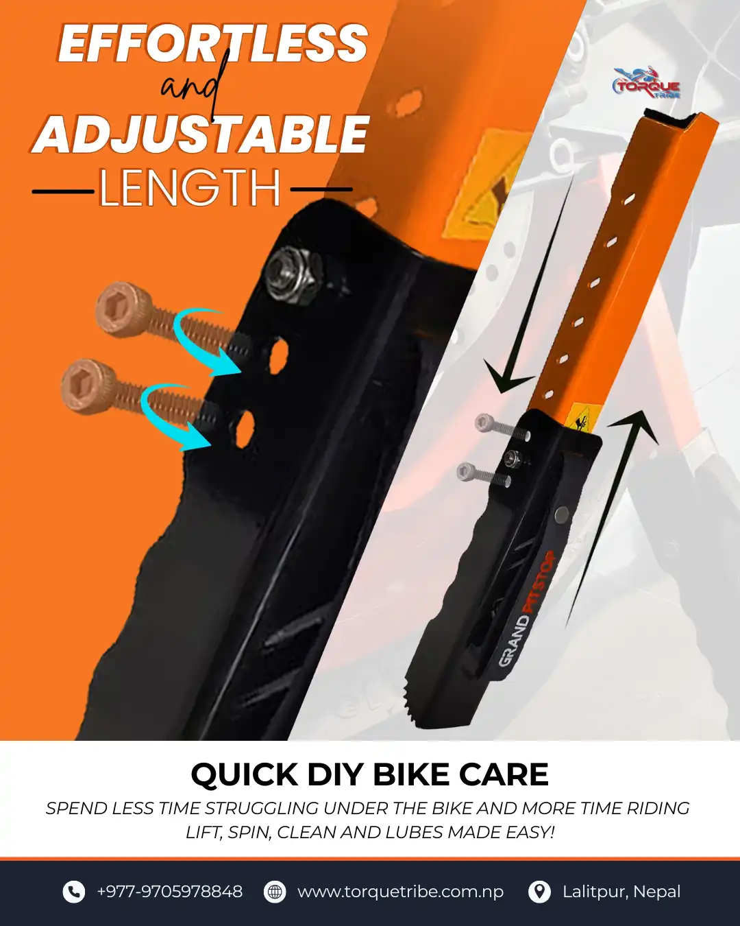 Product image of Grand PitStop Universal Moto Jack | Bike Weight Up to 220KG