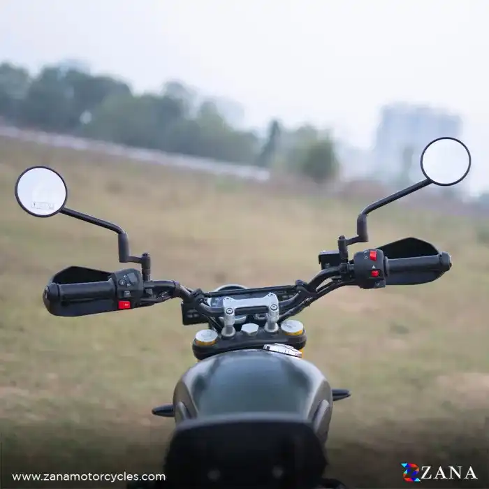 Product image of Zana Offset Handlebar Riser for Triumph Scrambler 400 X – Silver