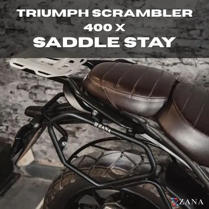 Product image of Zana Drake Saddle Stay for Triumph Scrambler 400 X & Speed 400 – Textured Matt Black