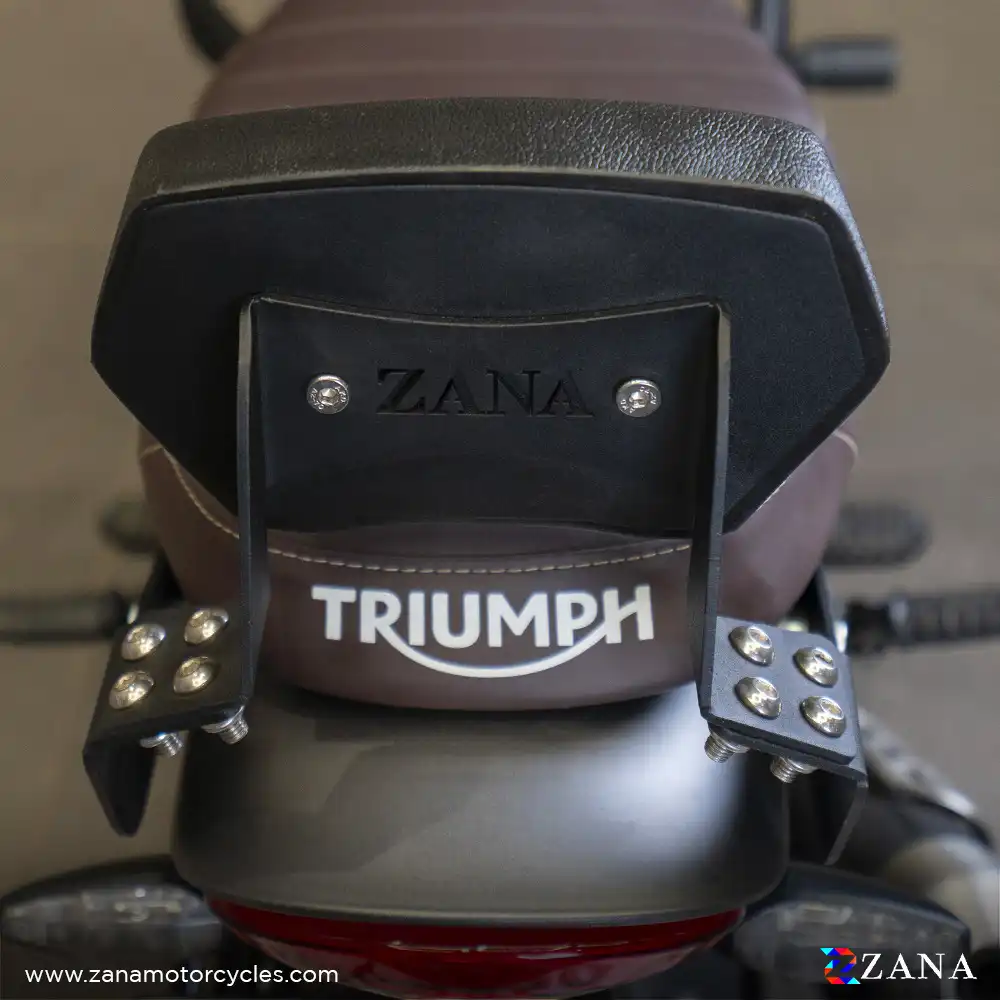 Product image of Zana Backrest for Triumph Scrambler 400 X & Speed 400 – Black