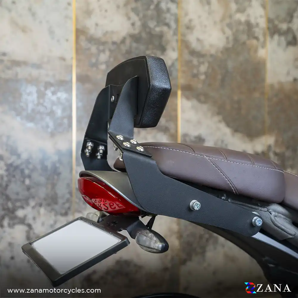Product image of Zana Backrest for Triumph Scrambler 400 X & Speed 400 – Black