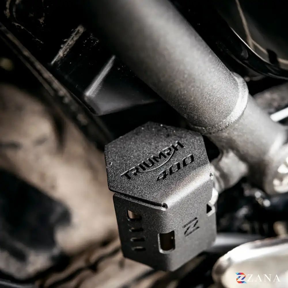 Product image of Rear Oil Reservoir Hex Cover for Triumph Scrambler 400 X & Speed 400 –Balck