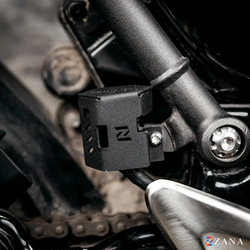 Product image of Rear Oil Reservoir Hex Cover for Triumph Scrambler 400 X & Speed 400 –Balck