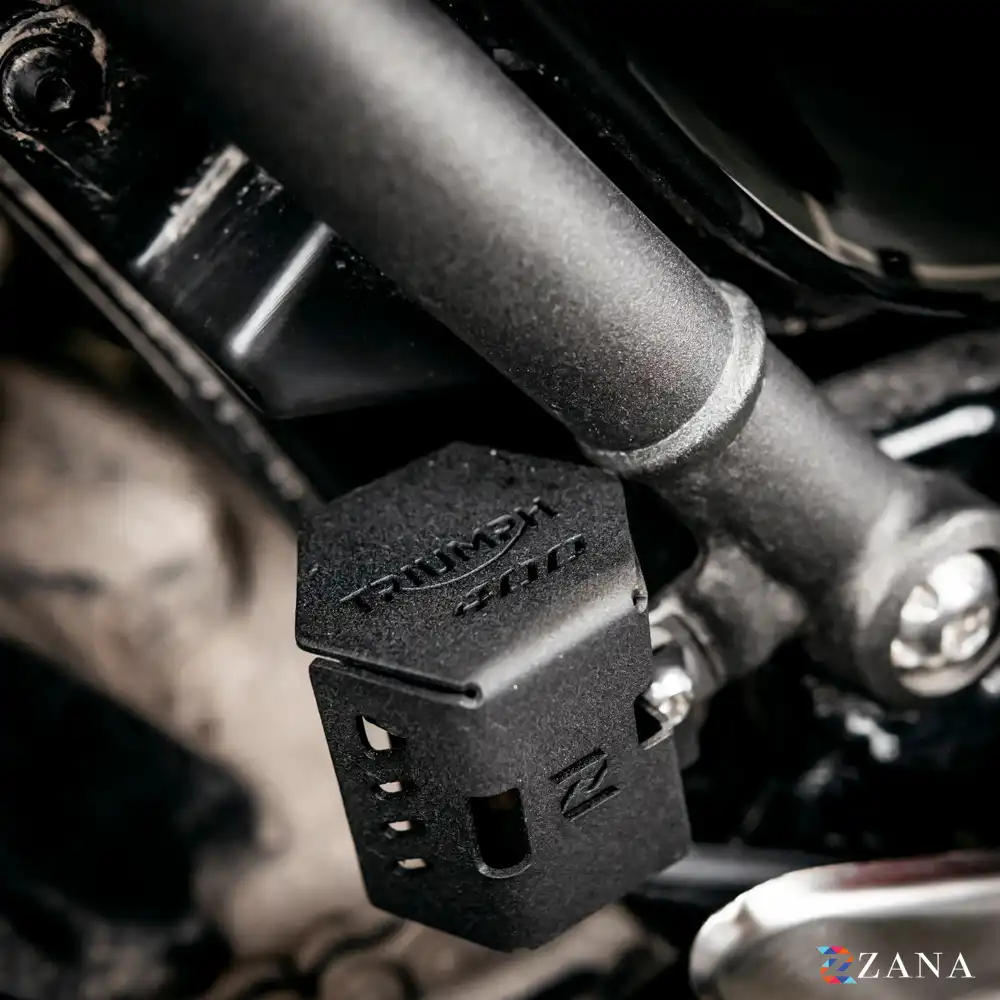 Product image of Rear Oil Reservoir Hex Cover for Triumph Scrambler 400 X & Speed 400 –Balck