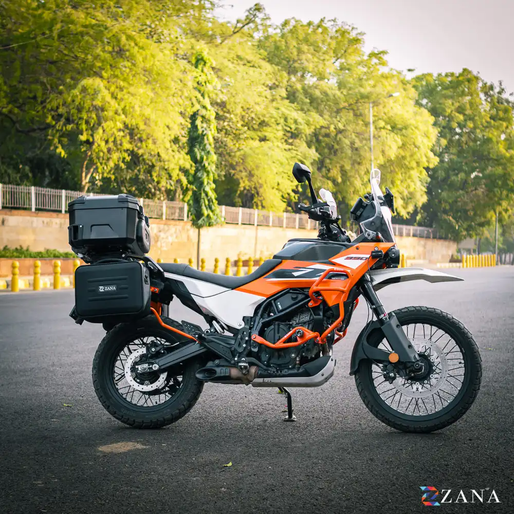 Product image of Zana Touring Crash Bars for 2025 KTM ADV 250/390 & Enduro 390 – KTM Orange
