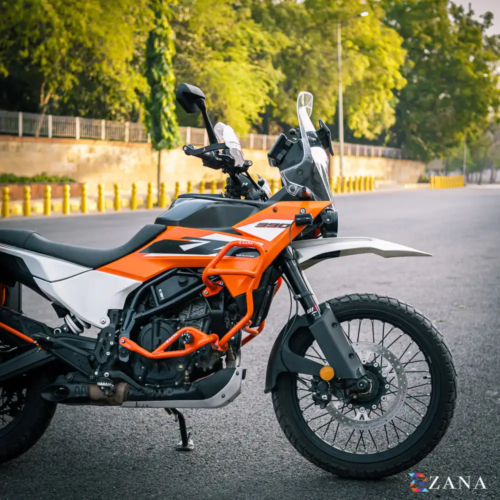 Product image of Zana Touring Crash Bars for 2025 KTM ADV 250/390 & Enduro 390 – KTM Orange