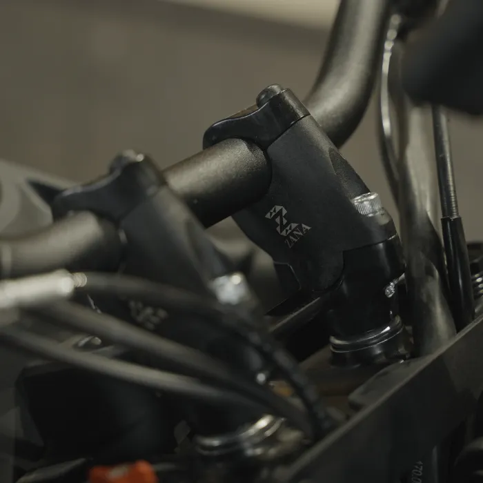 Product image of ZANA Angular Handlebar Riser for KTM Adventure 250, 390 & Enduro 390 2025 – Aluminum Black