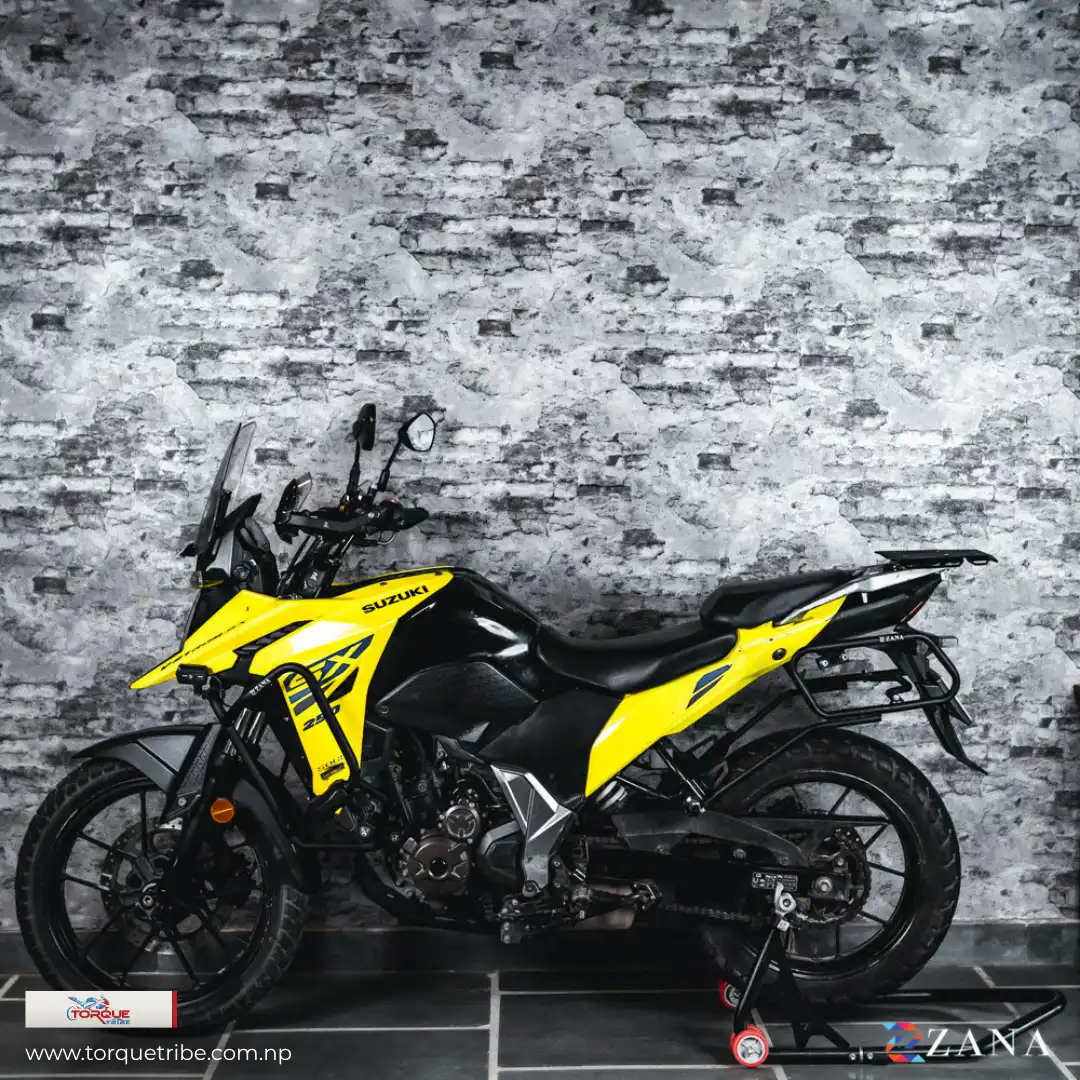 Product image of ZANA Crash Guard with Slider Puck for Suzuki V-Strom 250 – Black