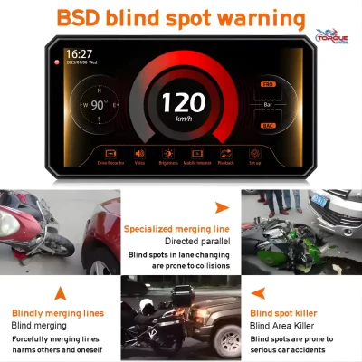 Lancol SE95 Motorcycle GPS Navigation Display with Dash Cam ...