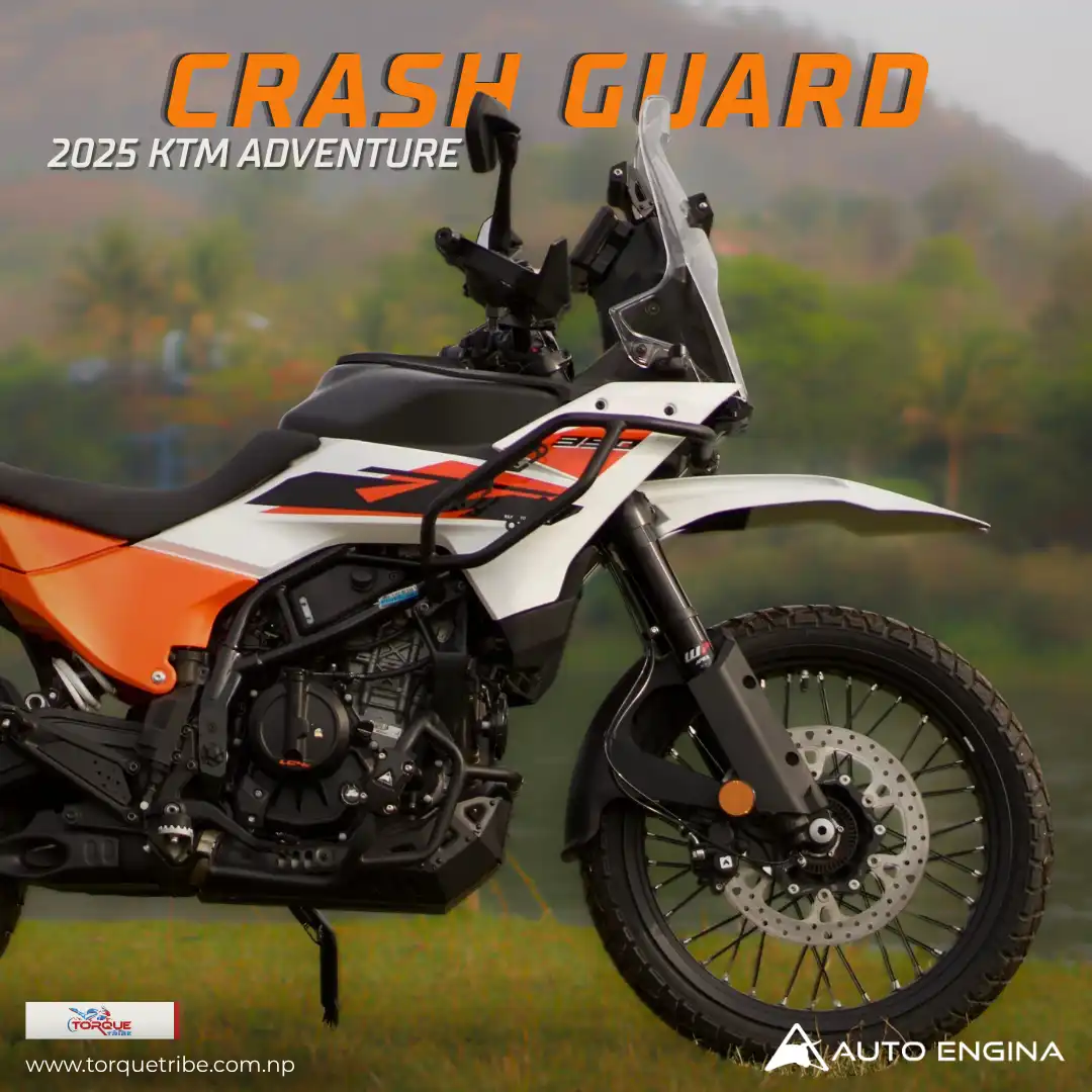 Product image of AutoEngina Crash Guard for KTM Adventure 250 & 390  2025 – Textured Matte Black