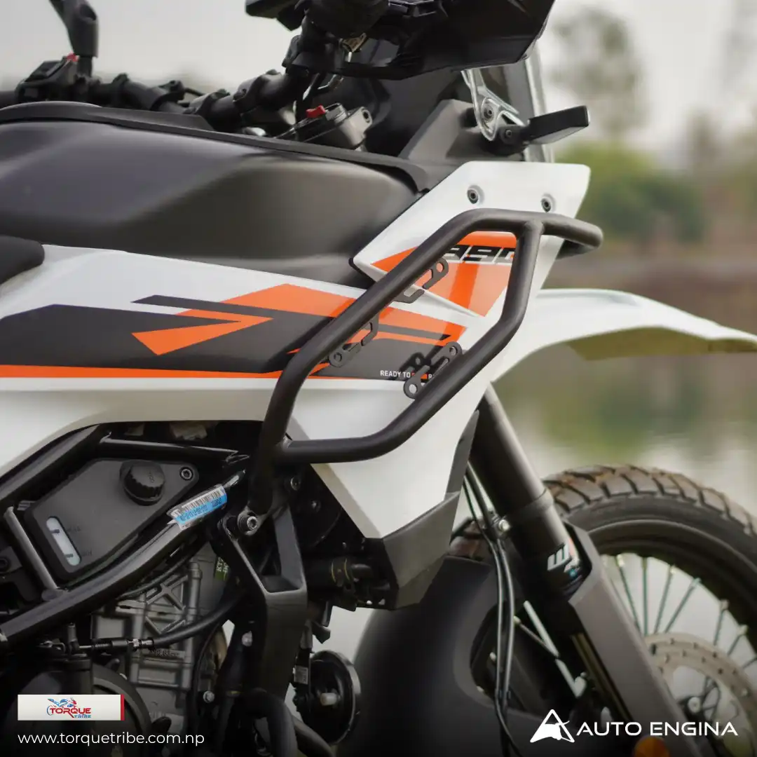 Product image of AutoEngina Crash Guard for KTM Adventure 250 & 390  2025 – Textured Matte Black