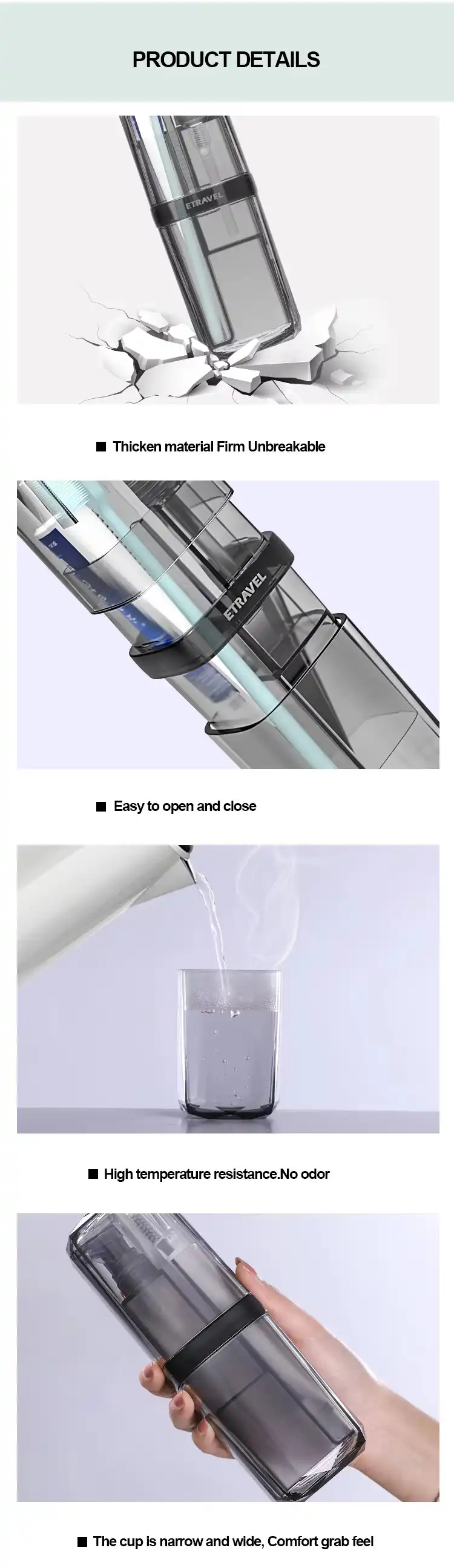 Product image of Etravel Transparent Travel Kit 7 in 1