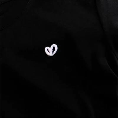 Heart Embroidery Tee