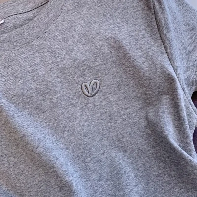 Heart Embroidery Tee
