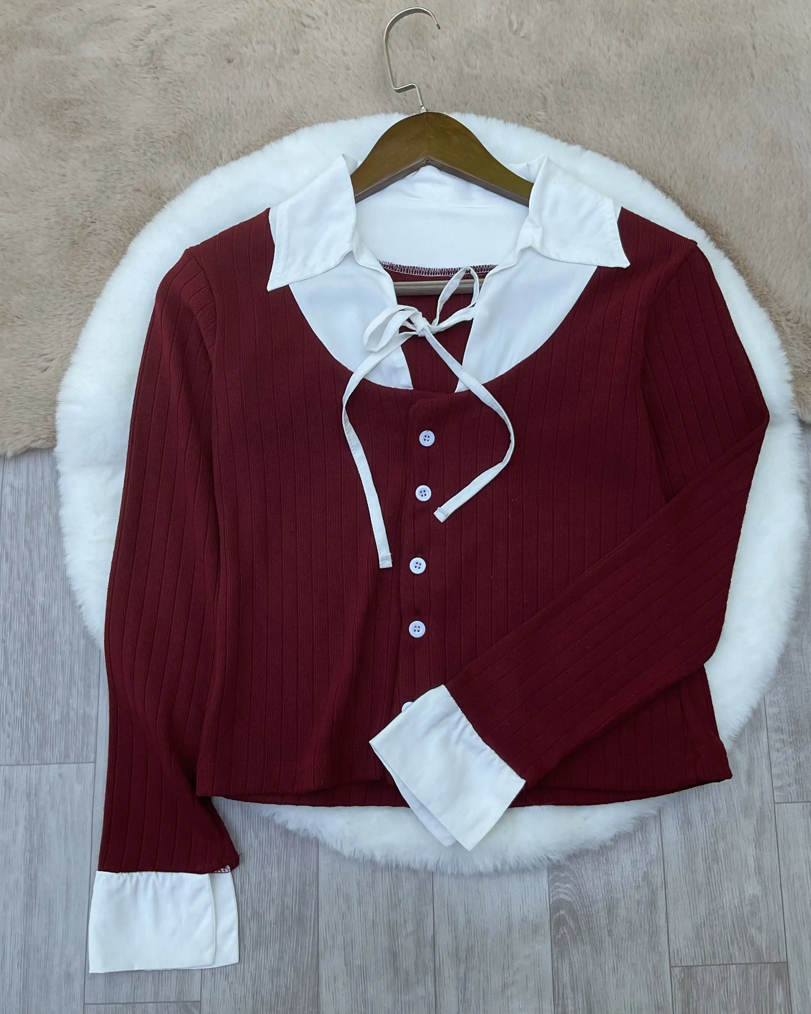 Product image of Classic Drop Needle Collar Cardigan