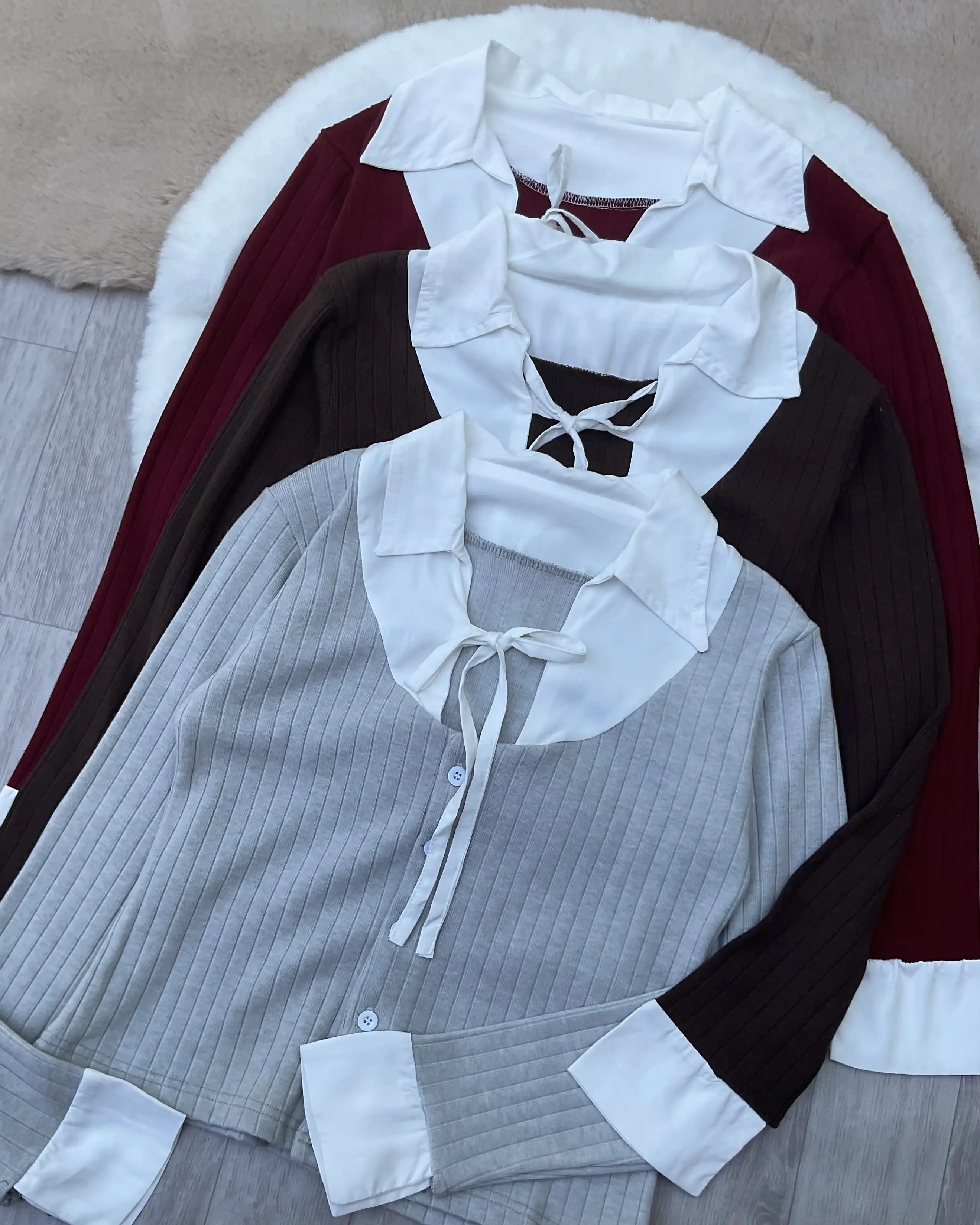 Product image of Classic Drop Needle Collar Cardigan