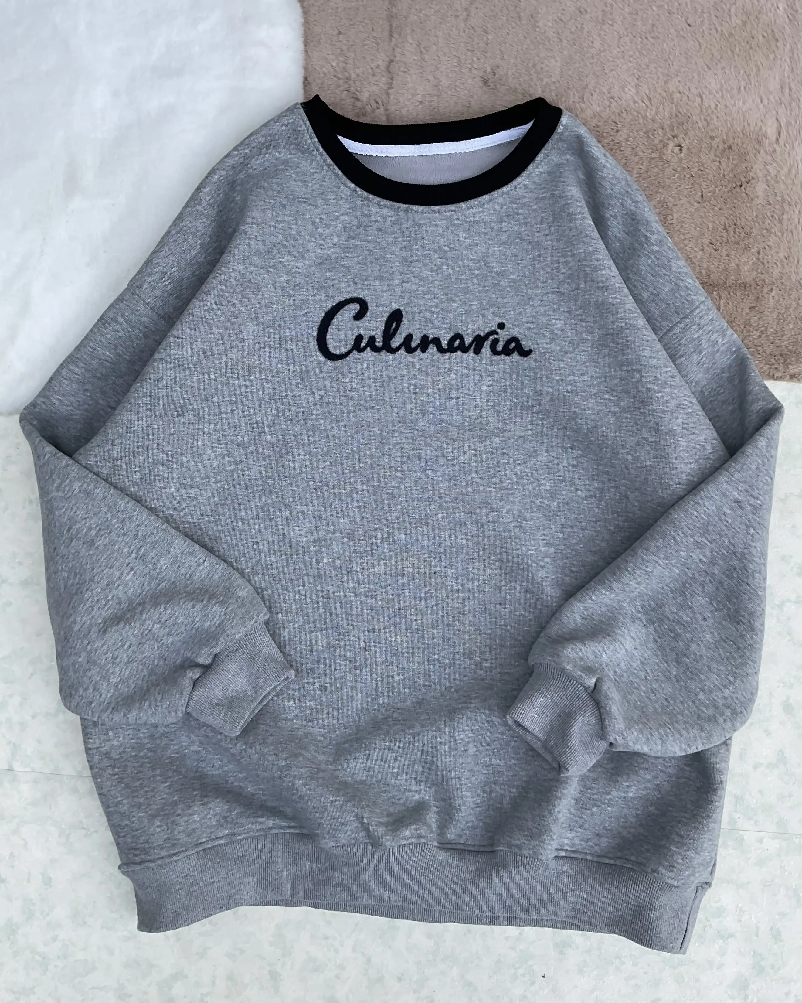 Product image of Culnaria Embroidered Oversized Unisex Sweatshirt