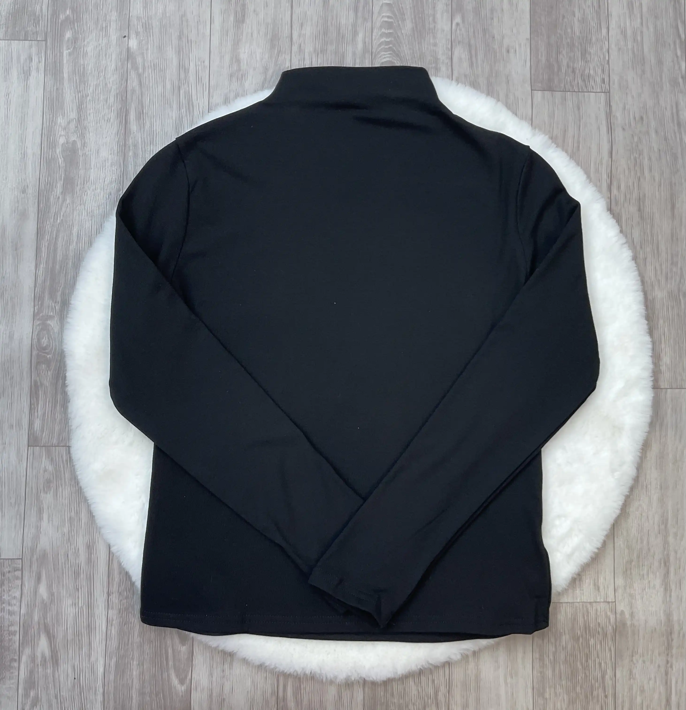 Product image of Brushed Fleece Mock Neck Top