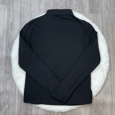 Brushed Fleece Mock Neck Top