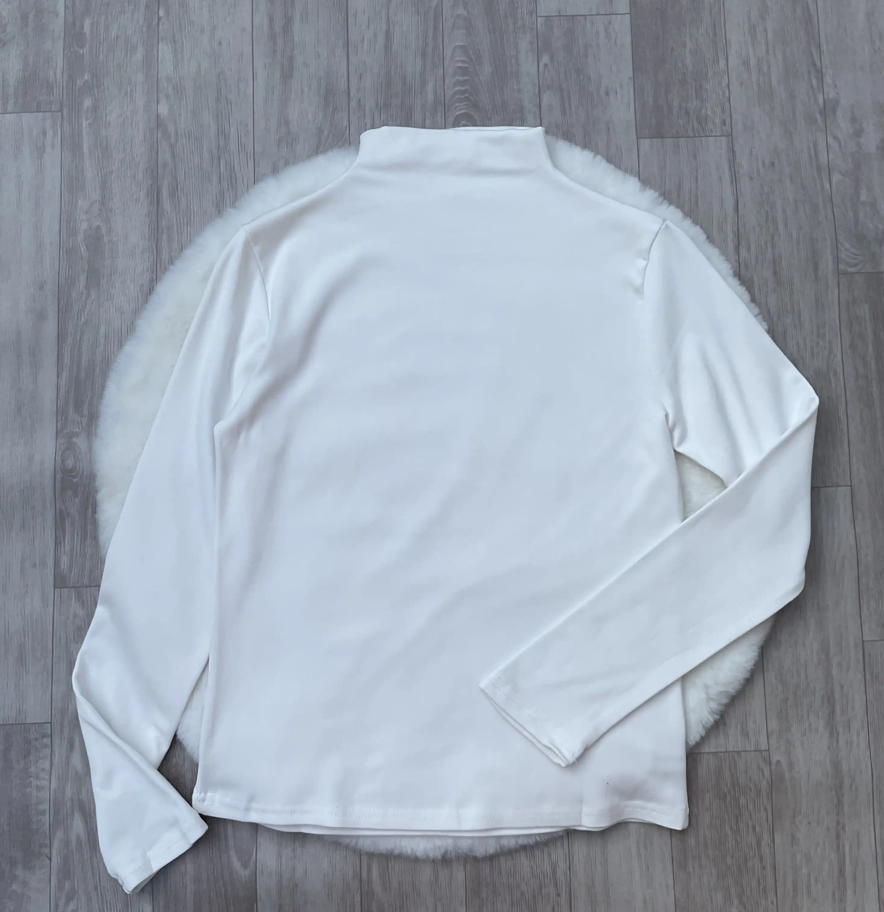 Product image of Brushed Fleece Mock Neck Top