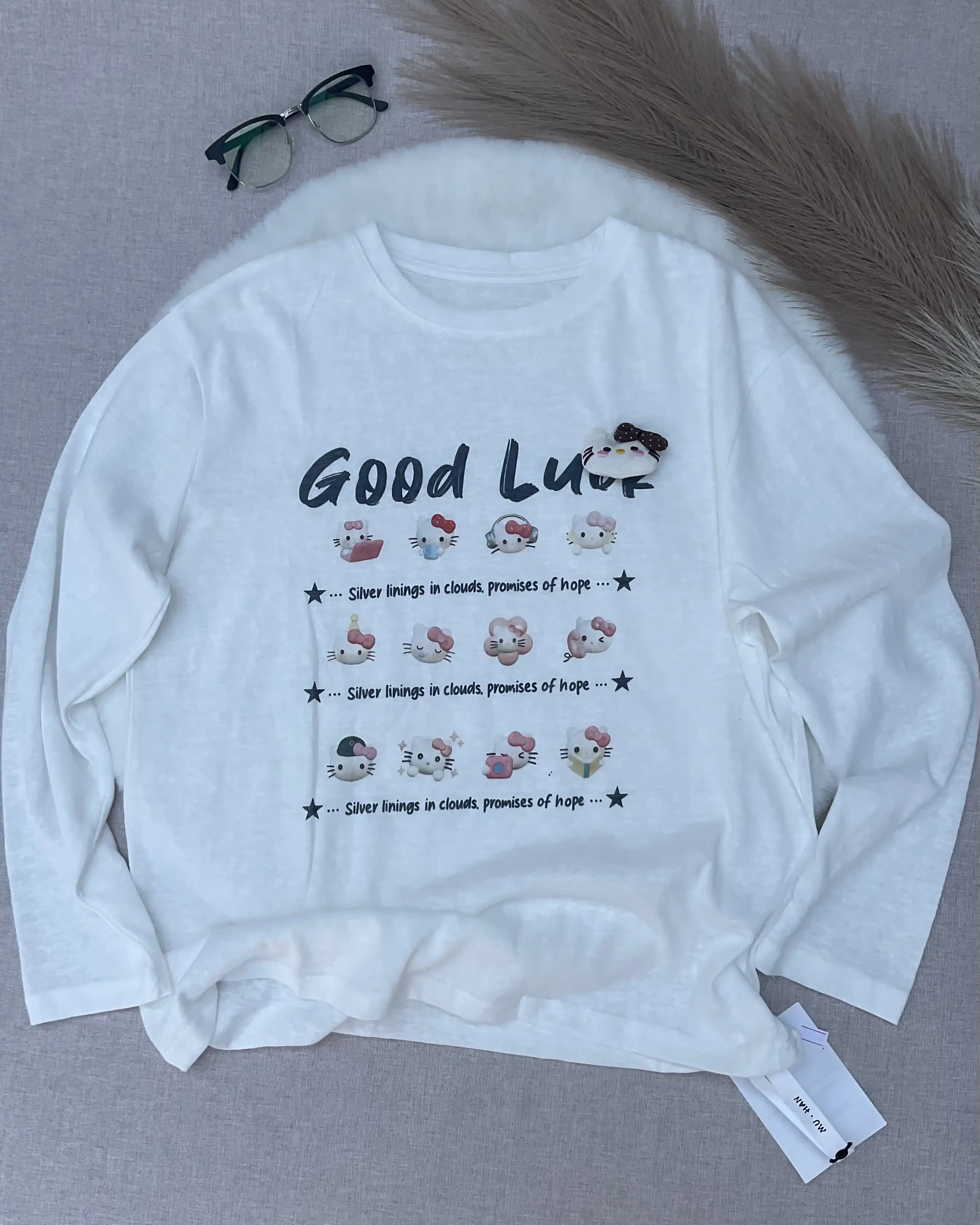 Product image of Tencel Breeze Full Sleeve Tee - Good Luck
