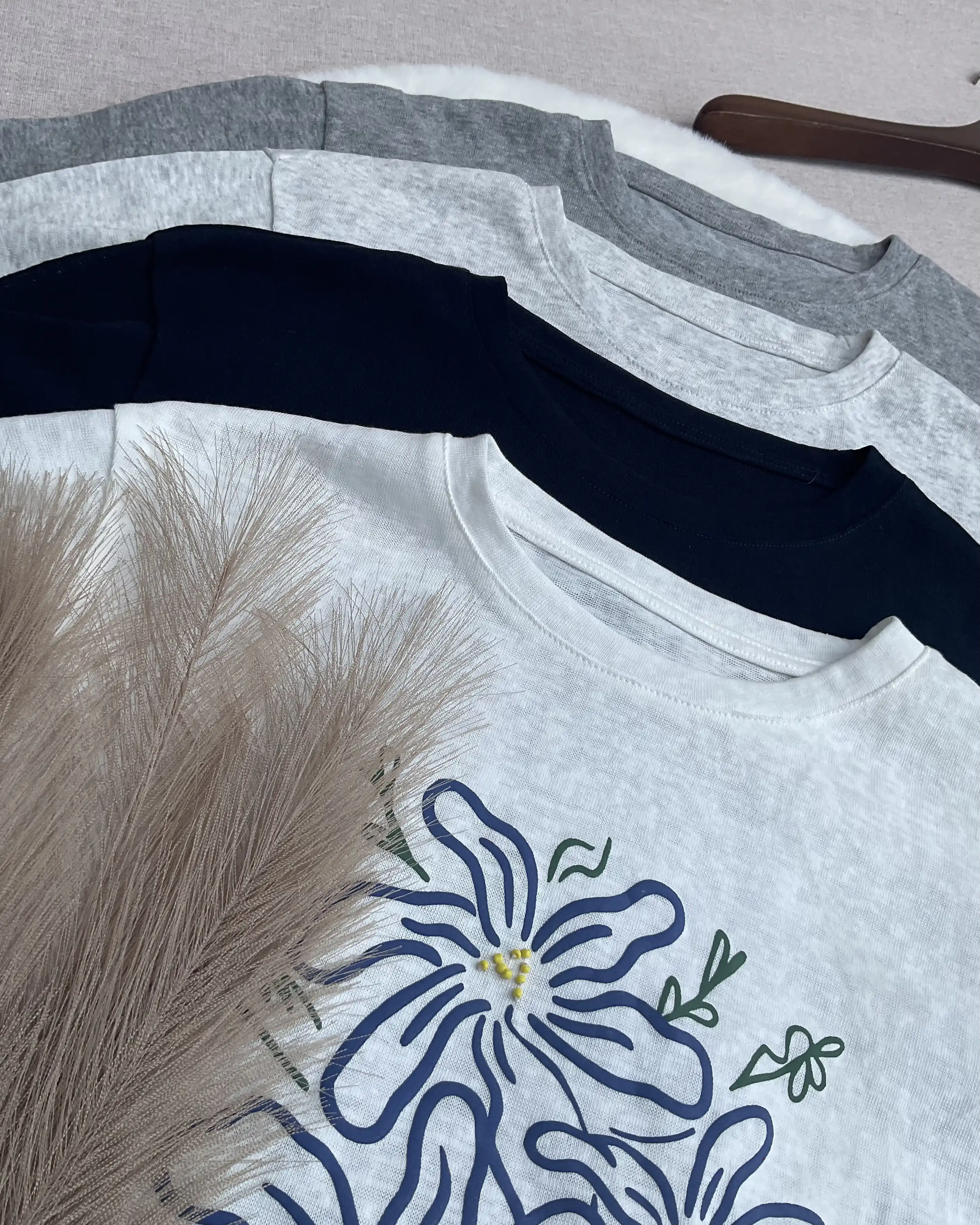 Tencel Breeze Patchwork Lace-Edge Tee