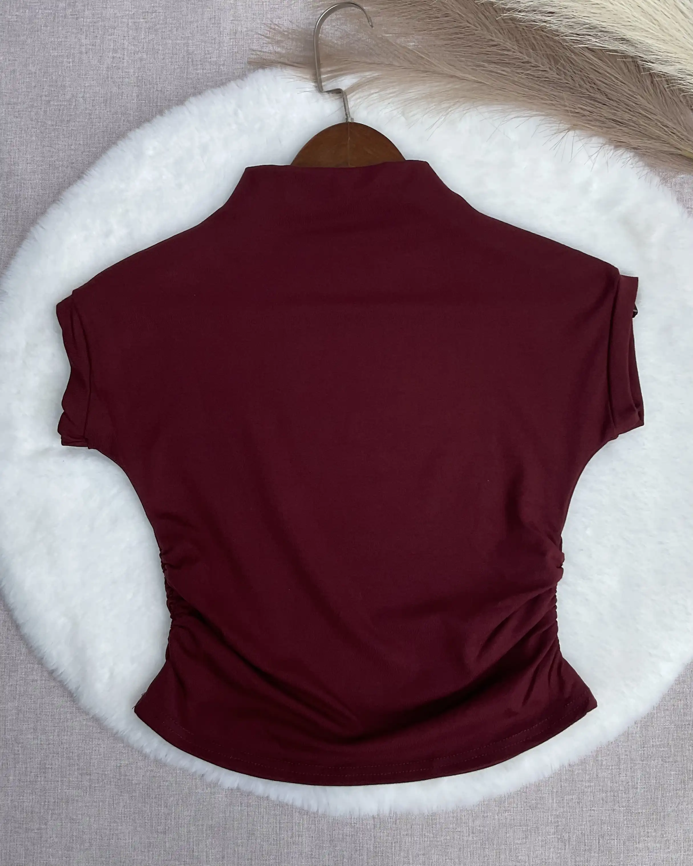 Product image of Sculpt Fitted Mock Neck Tee