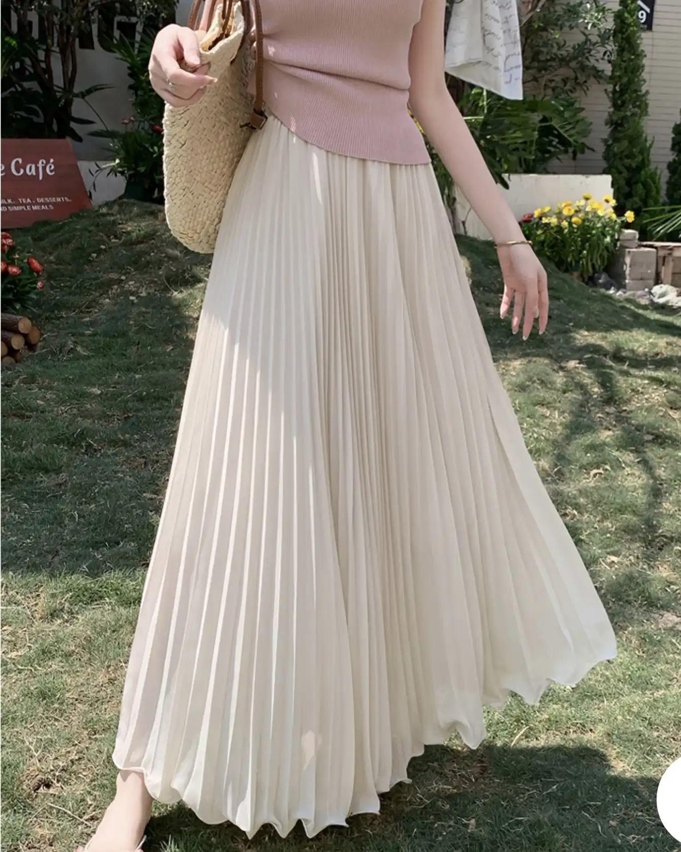 Product image of Ethereal Flow Chiffon Pleated Maxi