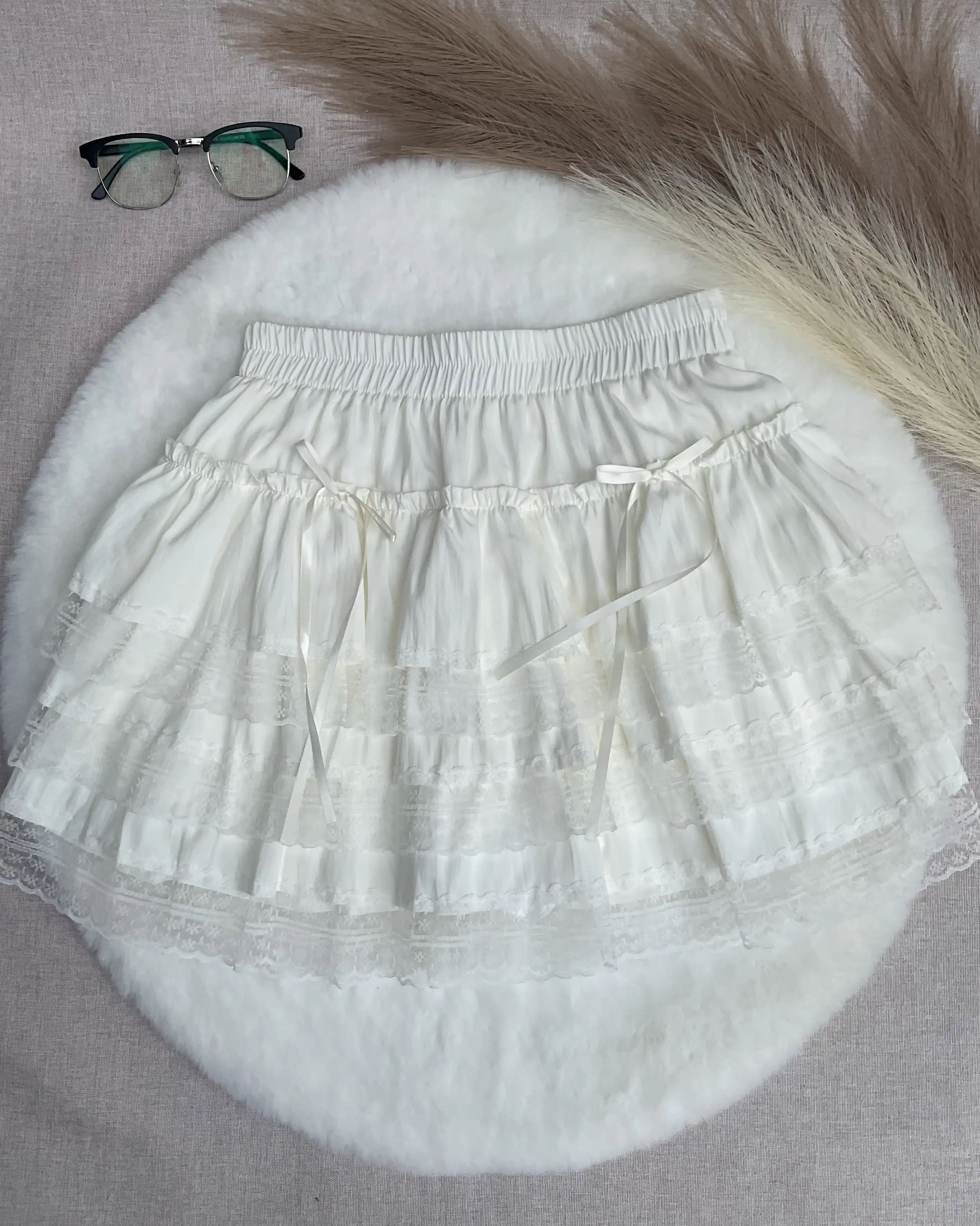 Product image of The "Odette" Lace Tiered Ribbon Mini