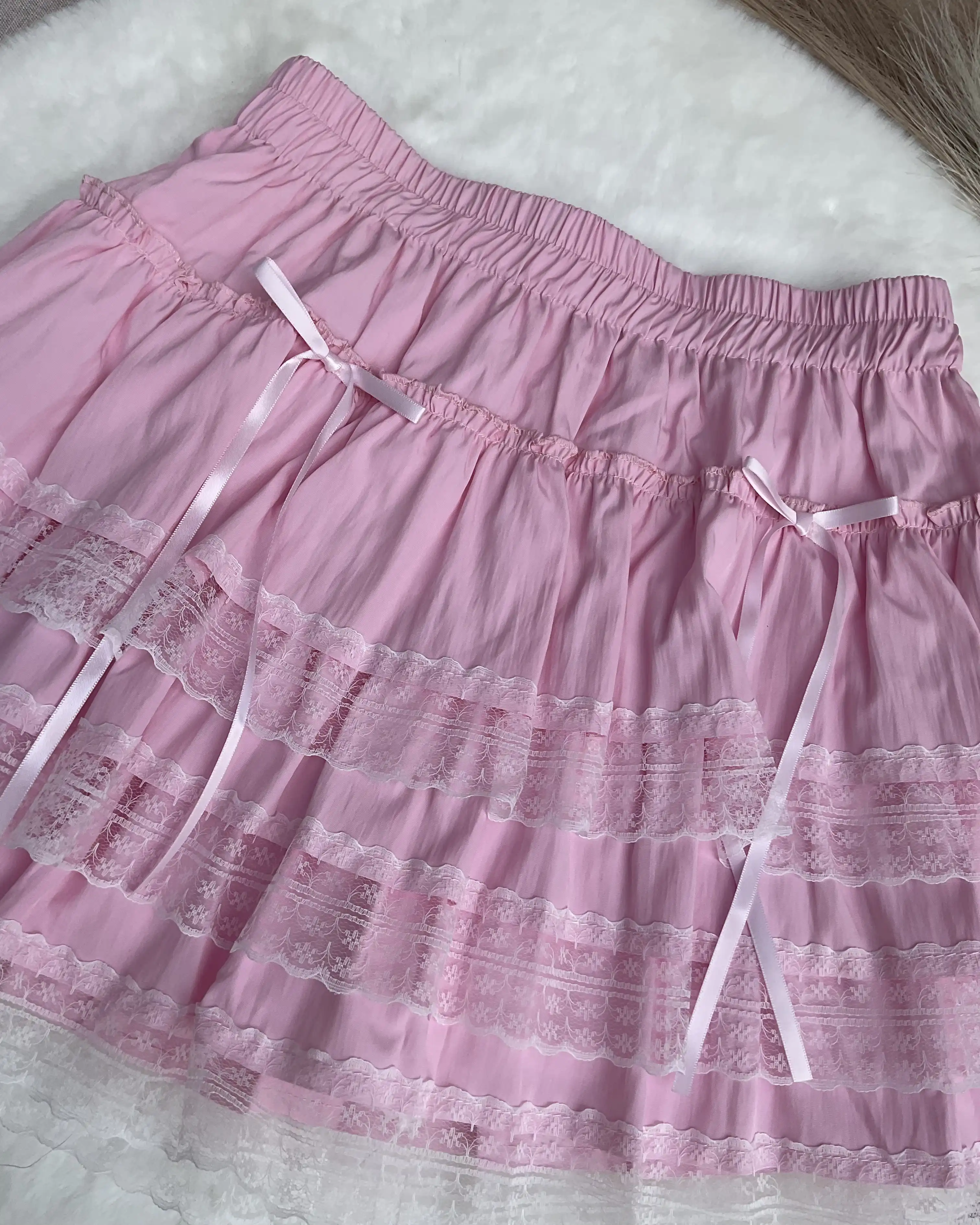 Product image of The "Odette" Lace Tiered Ribbon Mini