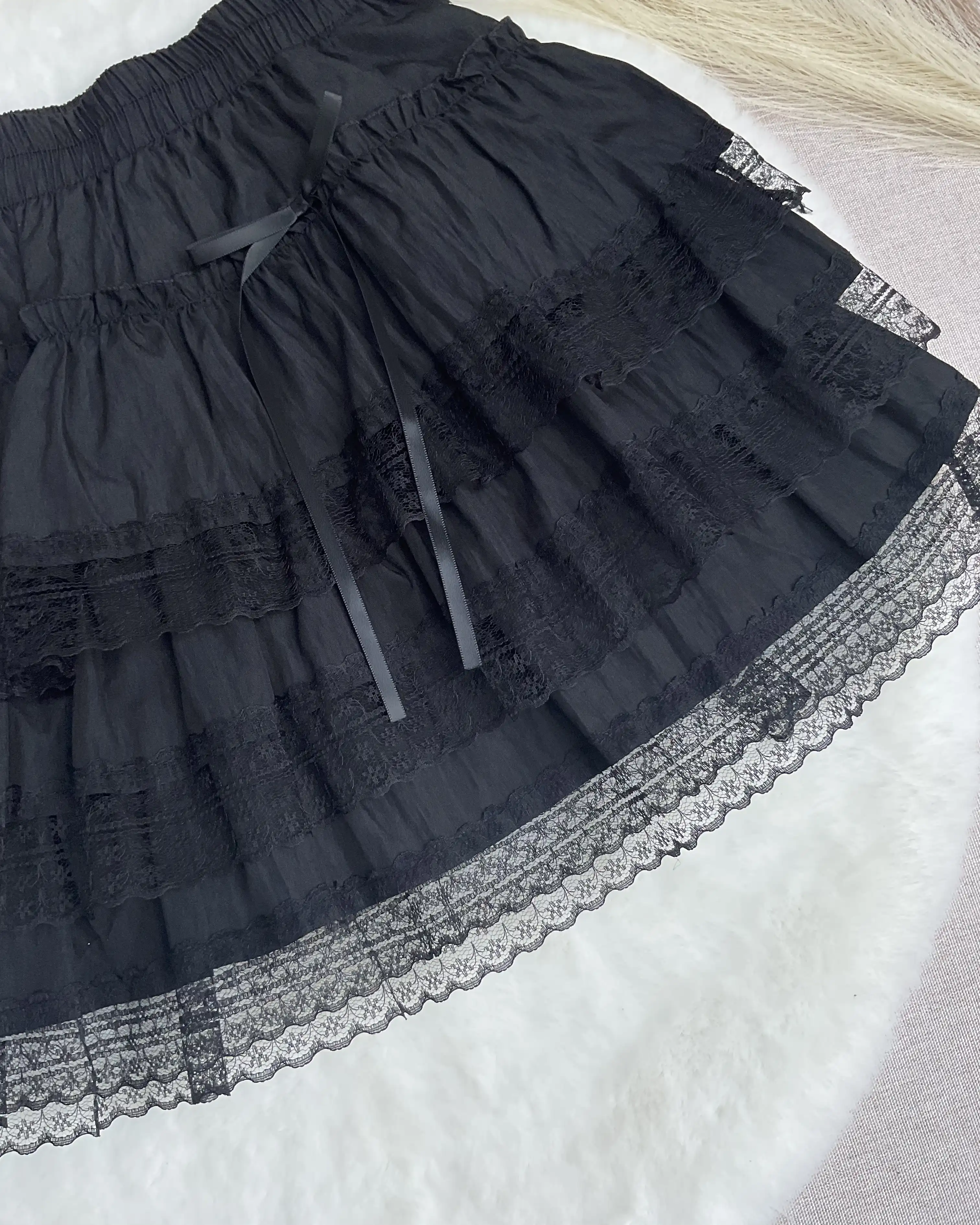 Product image of The "Odette" Lace Tiered Ribbon Mini