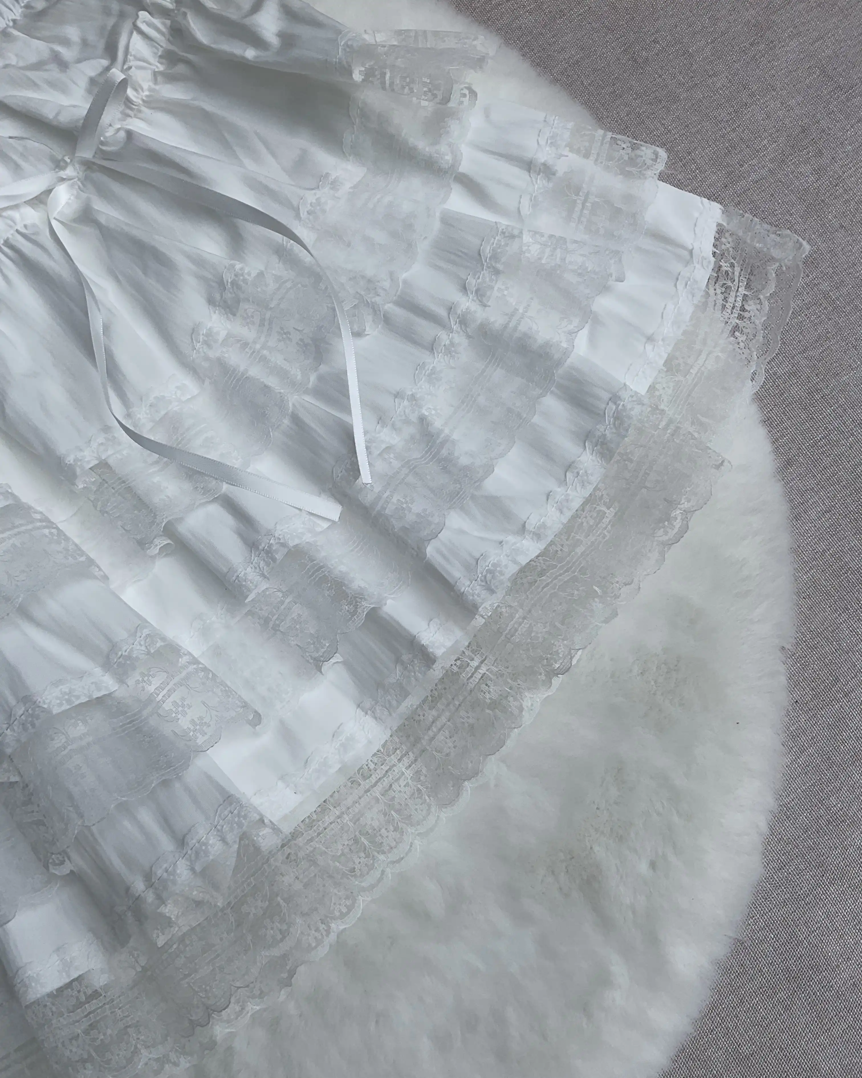 Product image of The "Odette" Lace Tiered Ribbon Mini