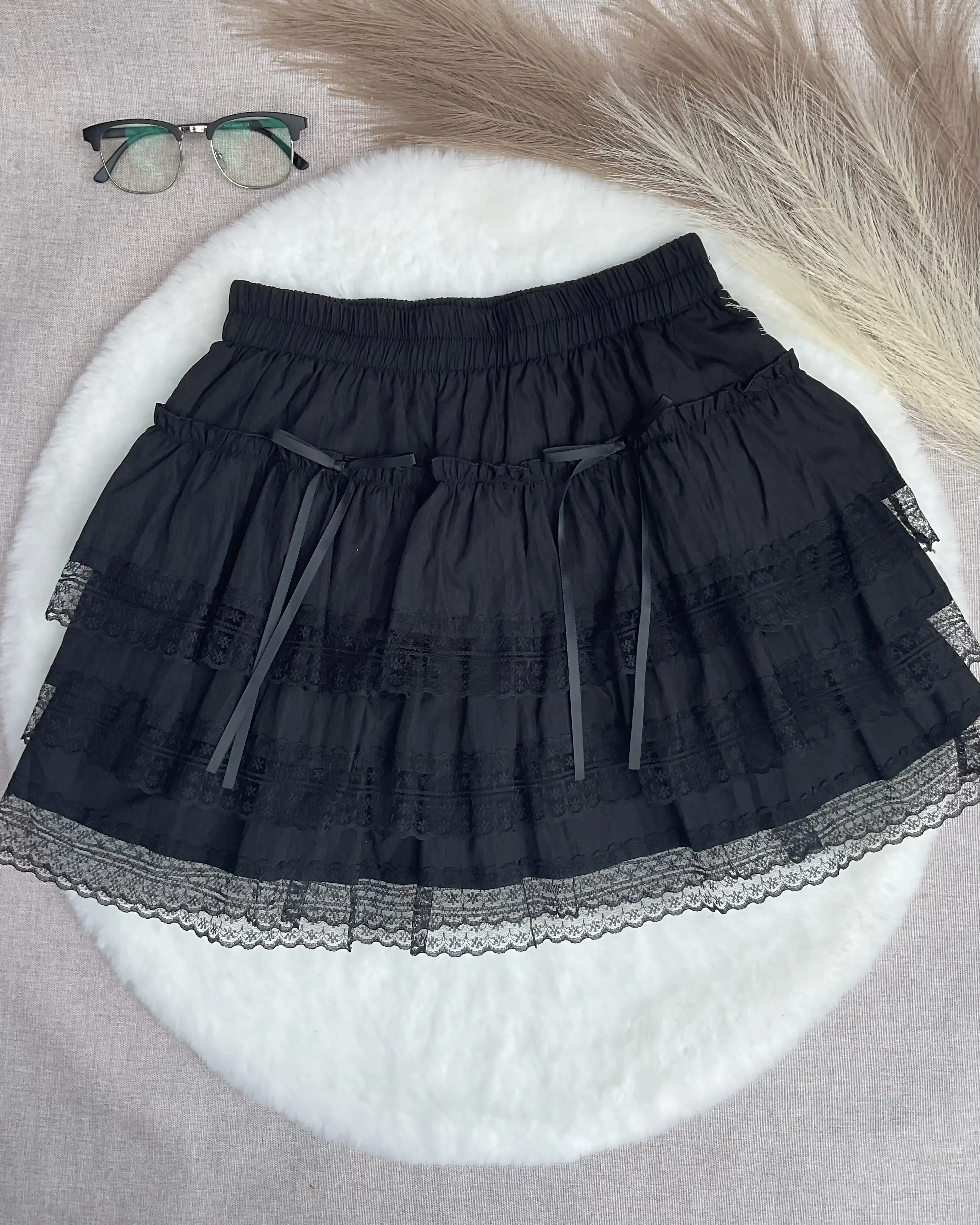 Product image of The "Odette" Lace Tiered Ribbon Mini