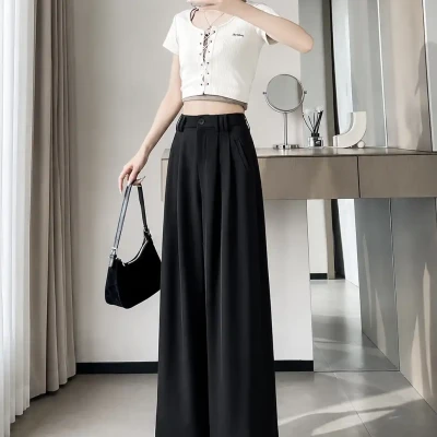 High-Rise Wide-Leg Formal Pant