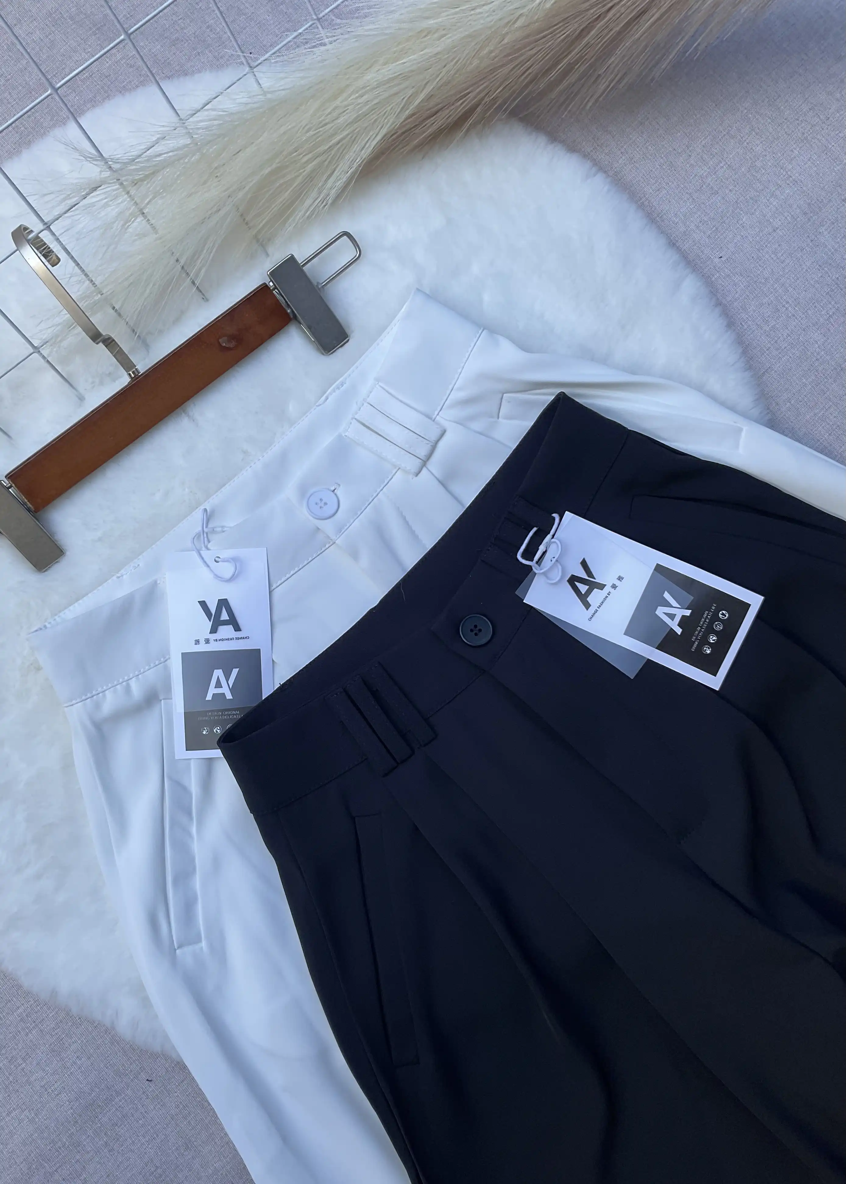 Product image of High-Rise Wide-Leg Formal Pant