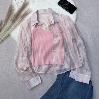 2-Piece "Sunscreen Blouse" & Ca...