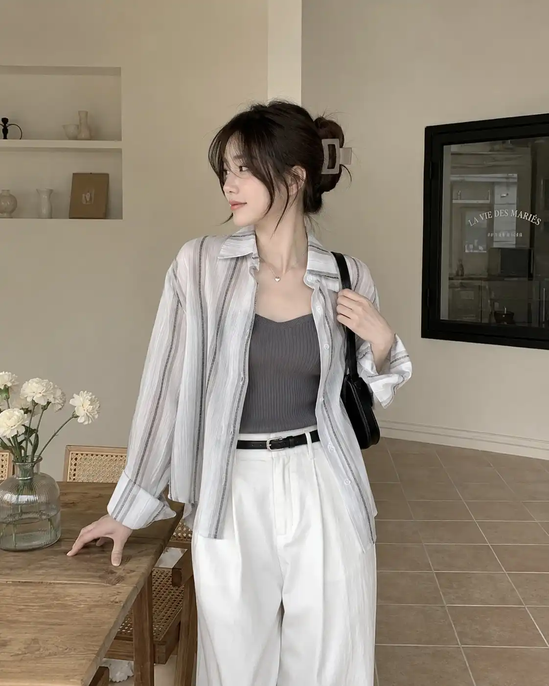 Product image of 2-Piece "Sunscreen Blouse" & Camisole Set