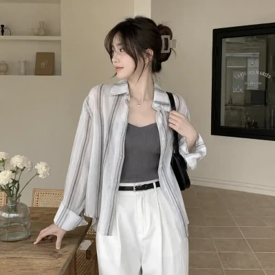 2-Piece "Sunscreen Blouse" & Ca...