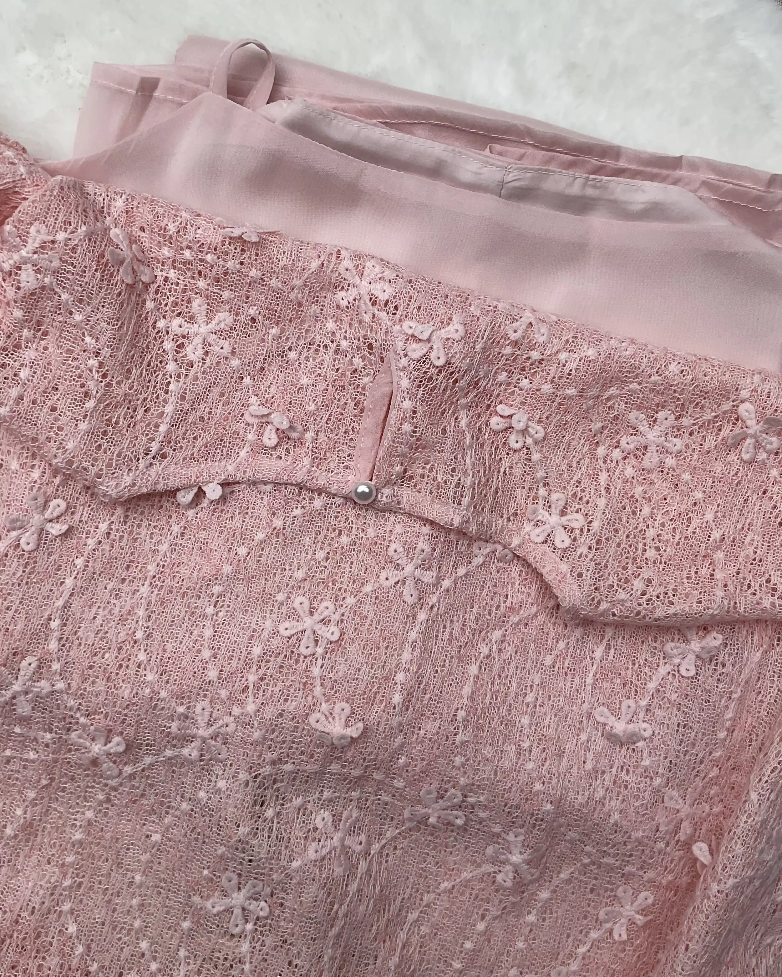 Product image of Blush Bloom Lace Layered Dress Set