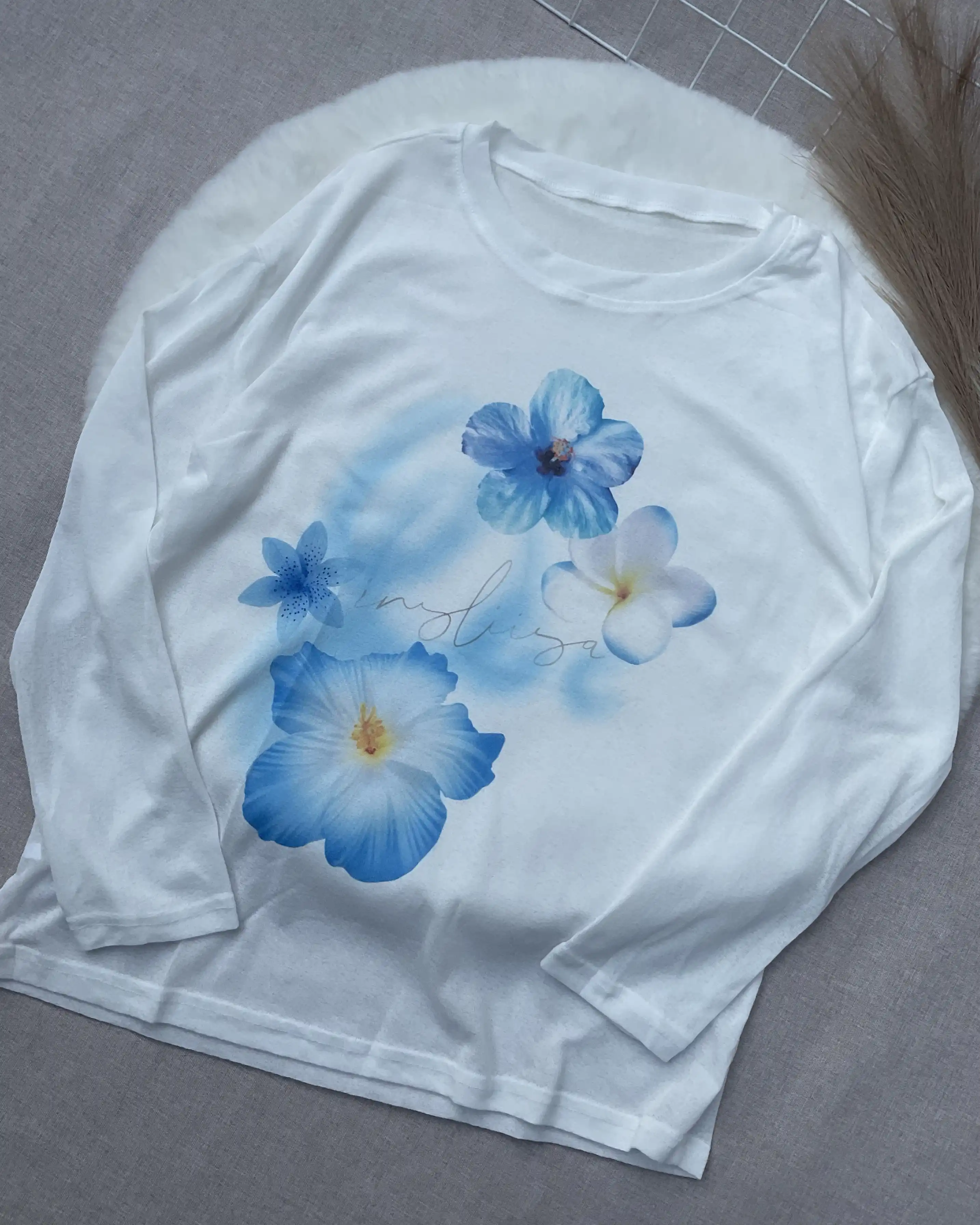 Product image of Oversized Bamboo-Blend Graphic Tee