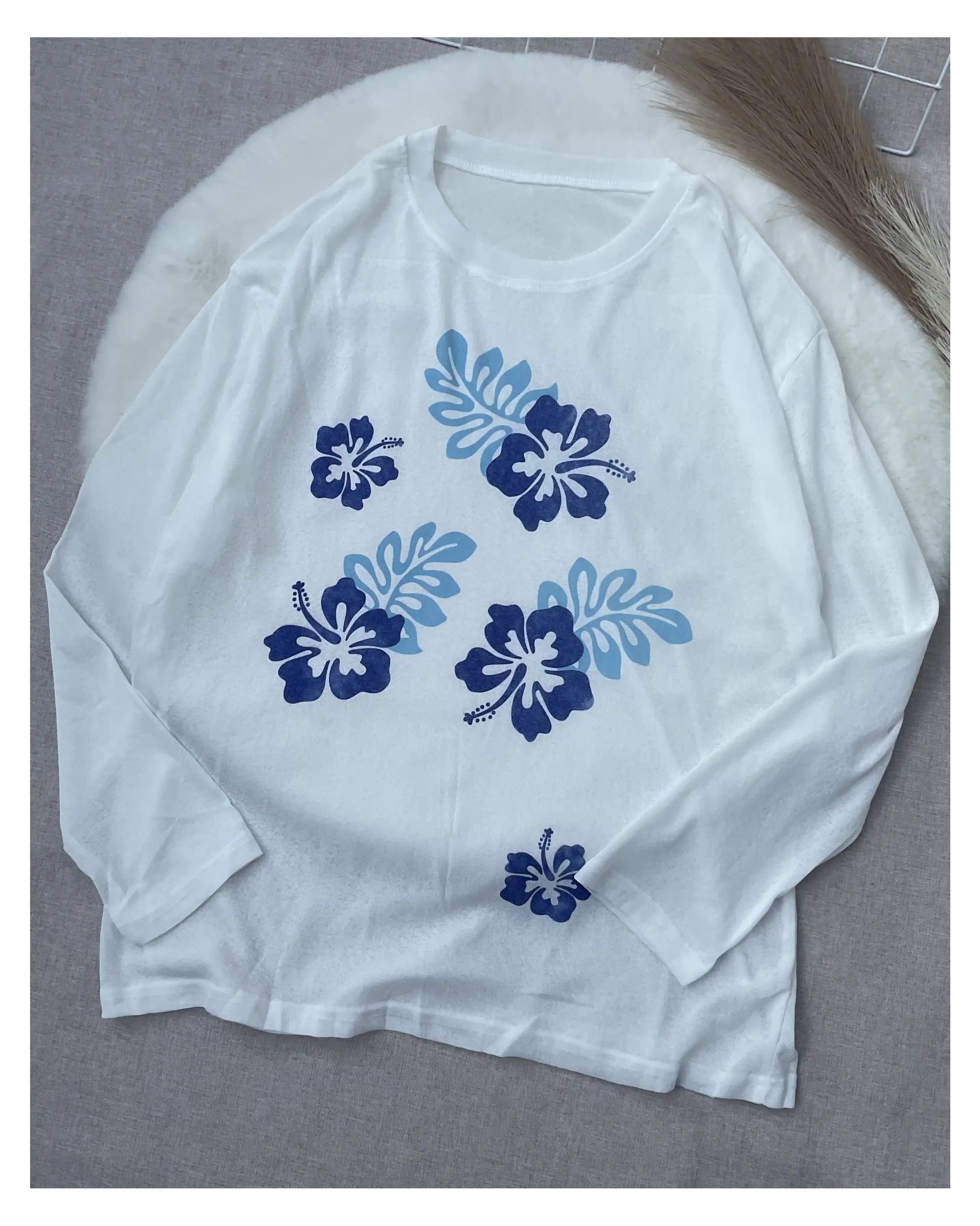 Product image of Oversized Bamboo-Blend Graphic Tee