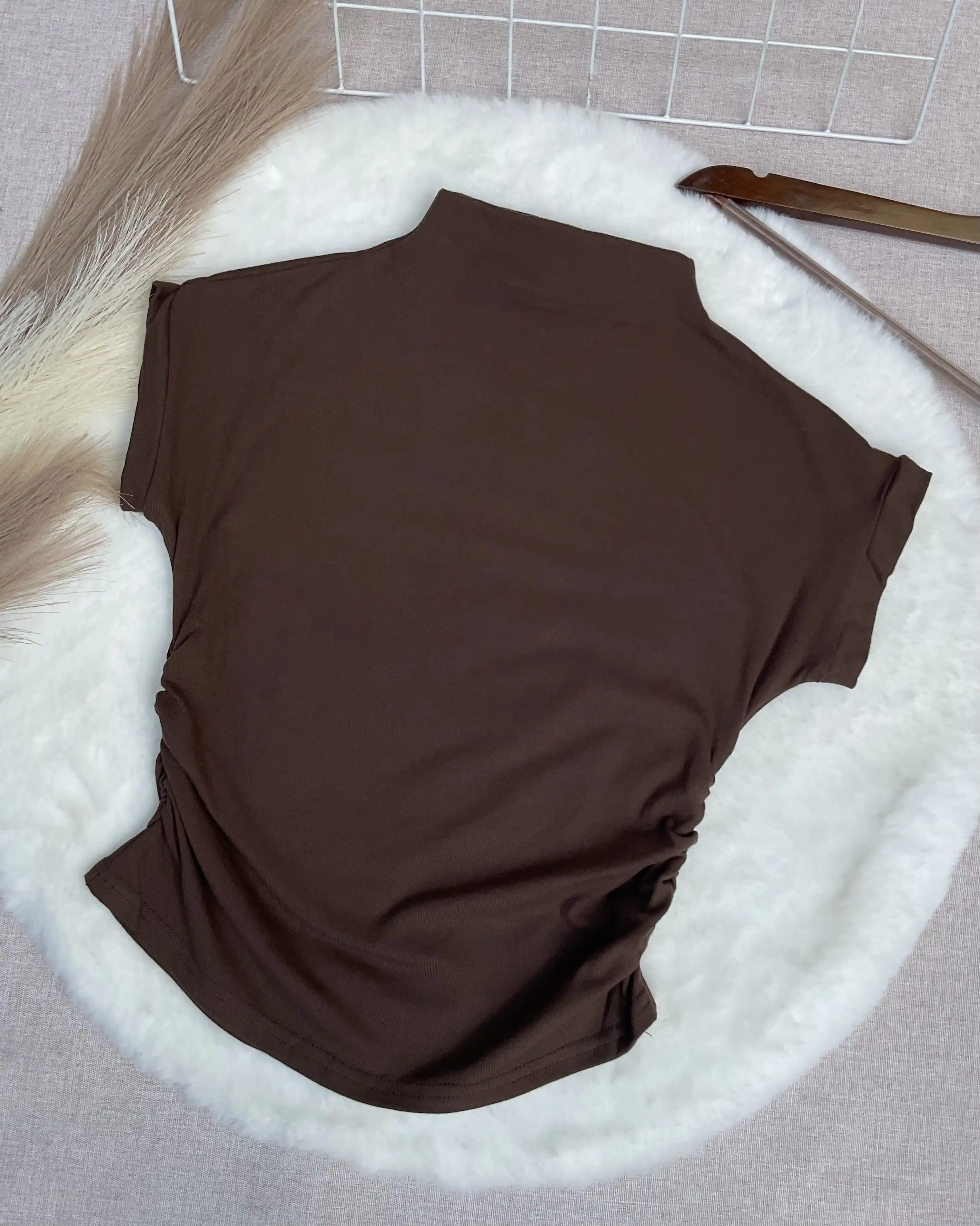 Product image of Sculpt Fitted Mock Neck Tee