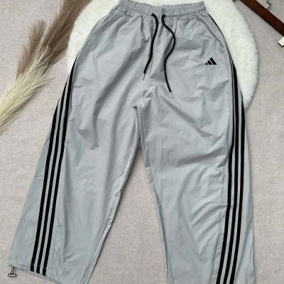 Three-Stripe Low-Waist Parachute Pants