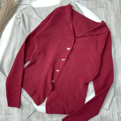 Ribbed Knit Blazer Cardigan
