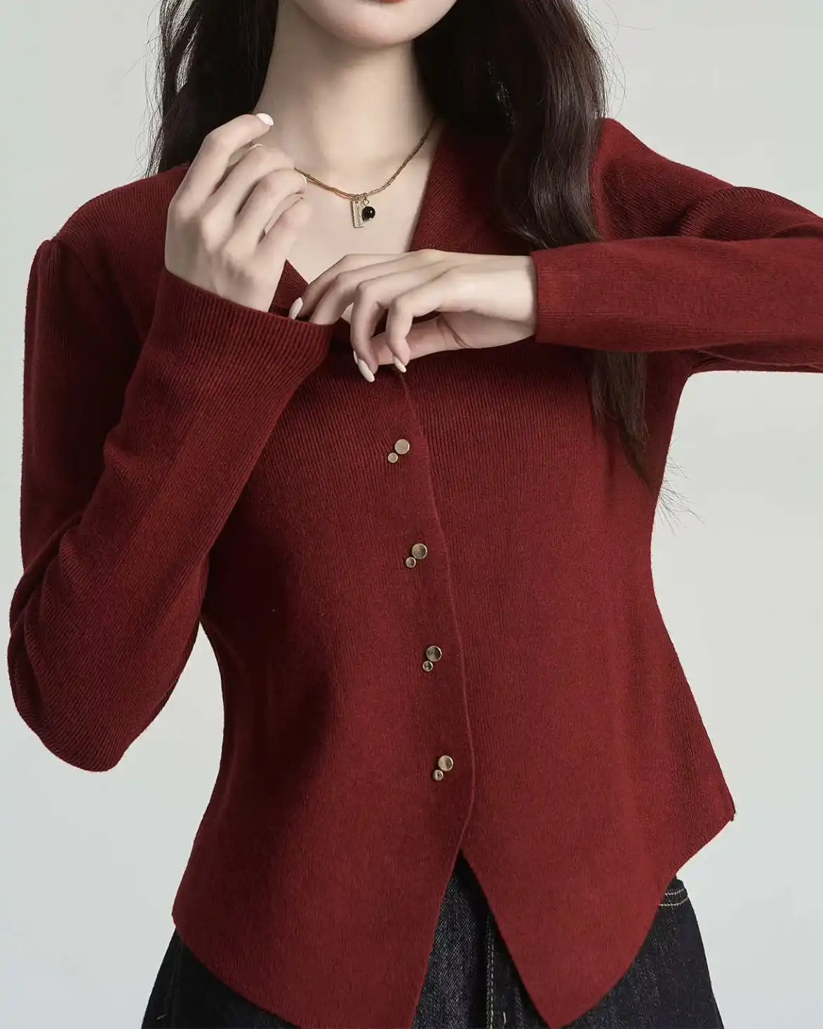 Product image of Ribbed Knit Blazer Cardigan