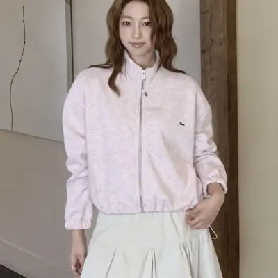 Pinterest Cropped Zip-Up Jacket