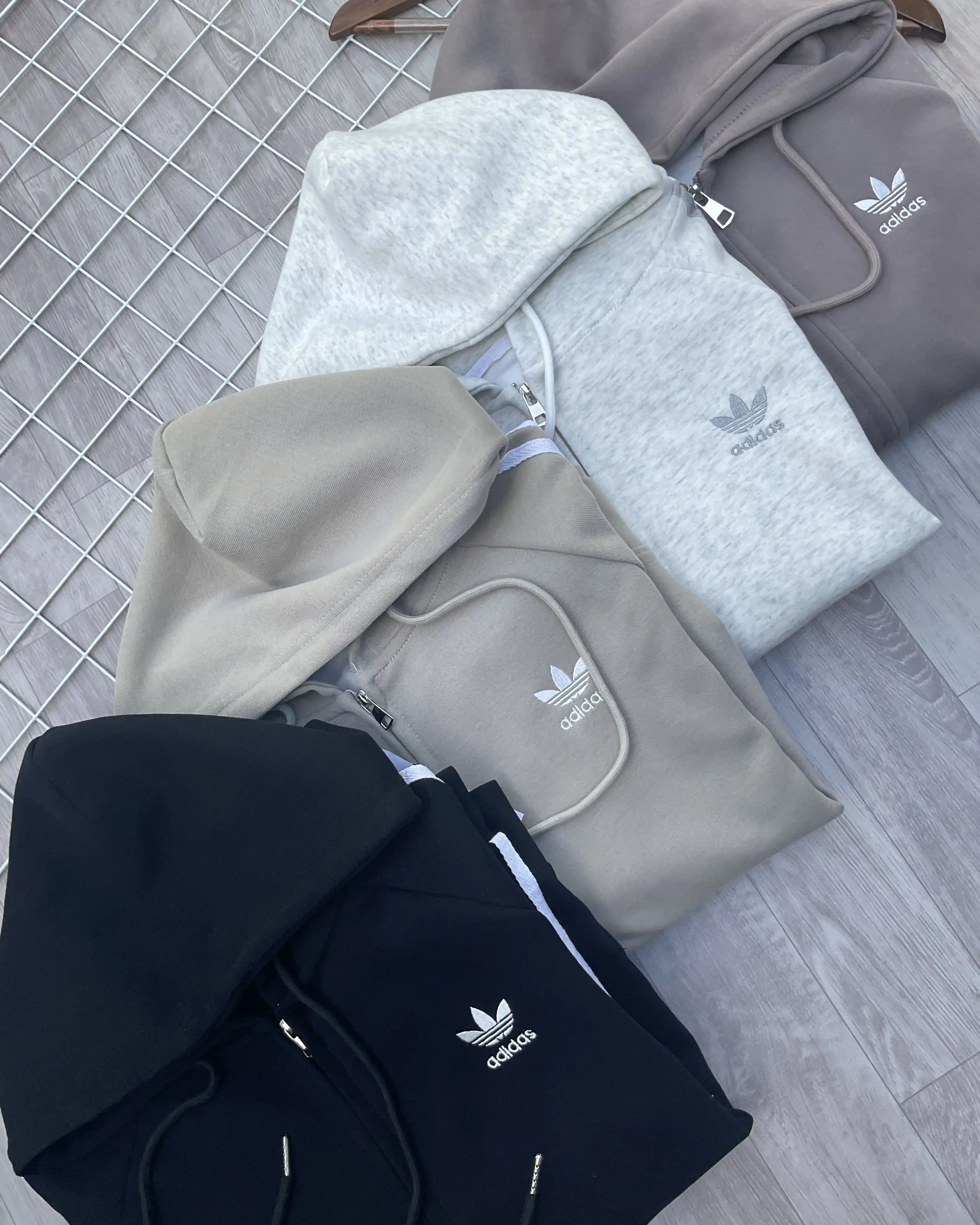 Product image of Essential 3-Stripe Unisex Zip-Up Hoodie